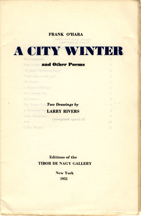 A City Winter and Other Poems 2