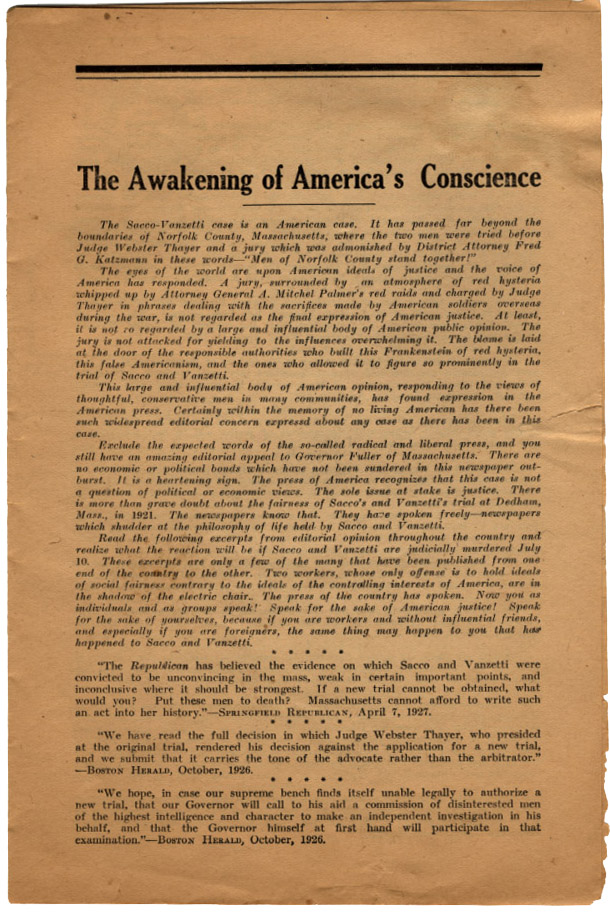 The Awakening of America's Conscience