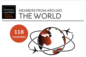 Blackstone LaunchPad 118-countries member graphic