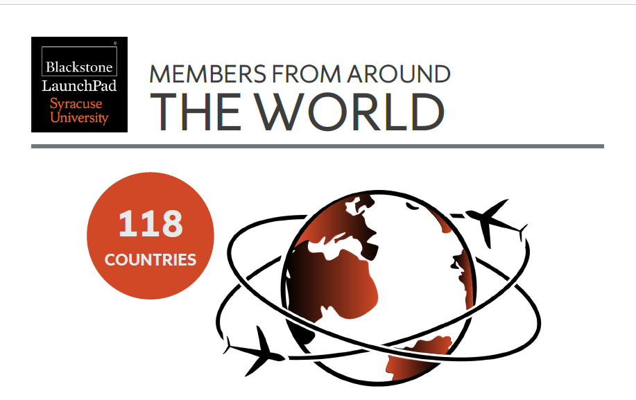 Blackstone LaunchPad 118-countries member graphic