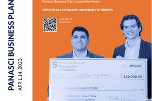 2022 Panasci Business Plan Competition winners Justin Monaco and Bruno Gonzalez-Hauger