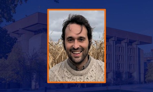 headshot in square with sepia background of Bird Library