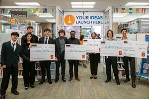 Winners of 2025 ‘Cuse Tank Competition. Photo by Lars Jendruschewitz