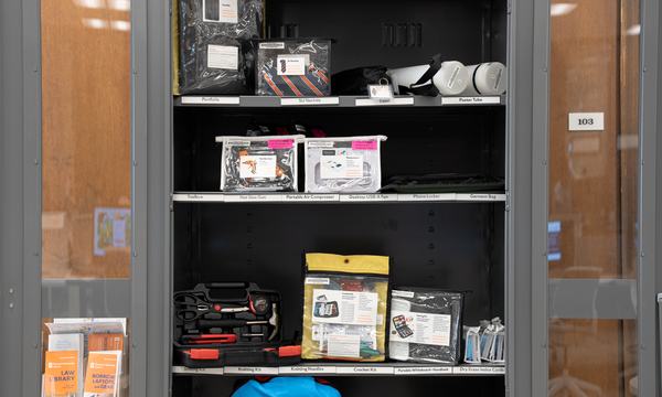 shelf of library of things cabinet