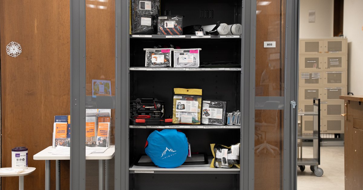 items for borrowing in Bird Library