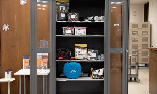 items for borrowing in Bird Library