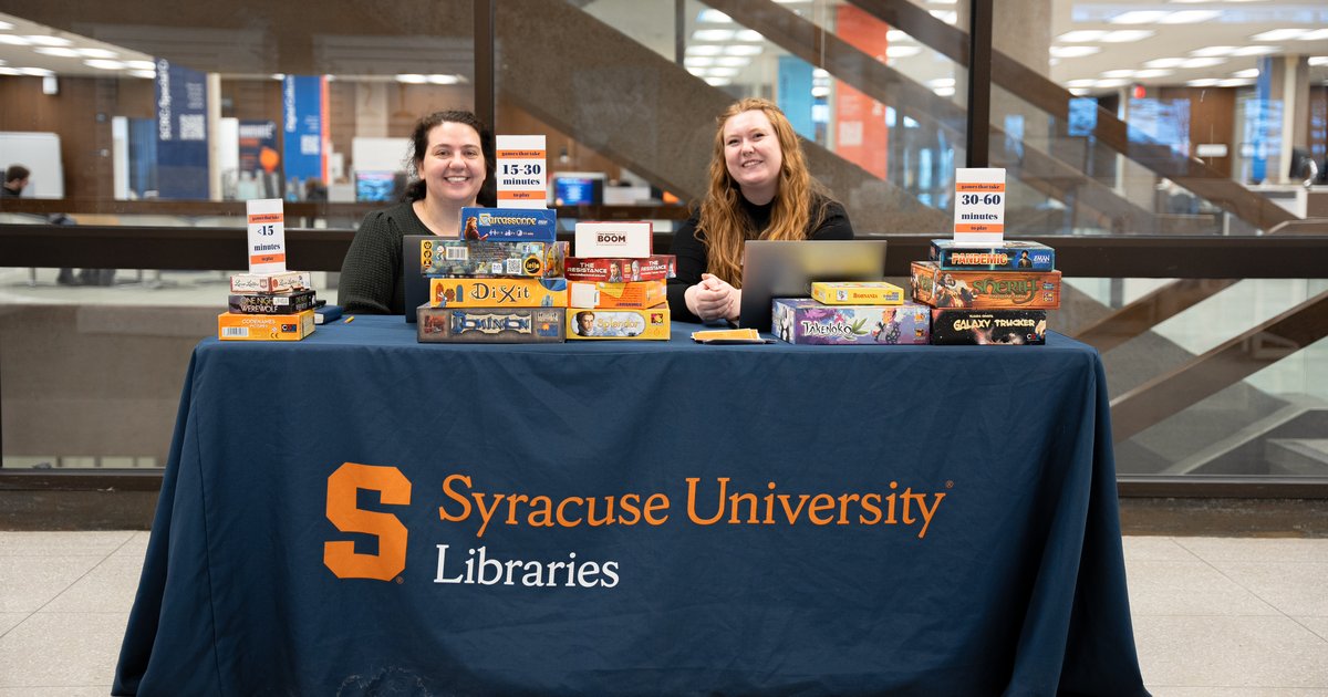 two people sitting at Libraries table