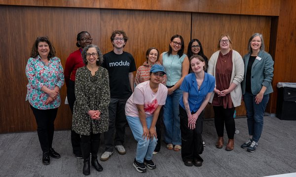 group of people posing for picture