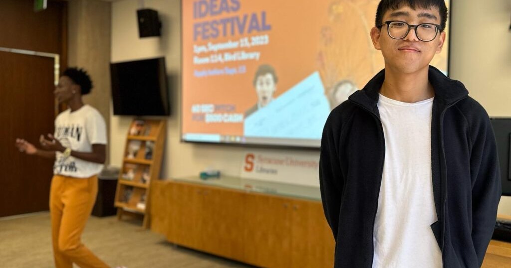 Andrew Kim, one of the organizer for the Ideas Festival poses for the photo