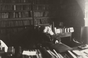 Leopold von Ranke in his library, early 1880s