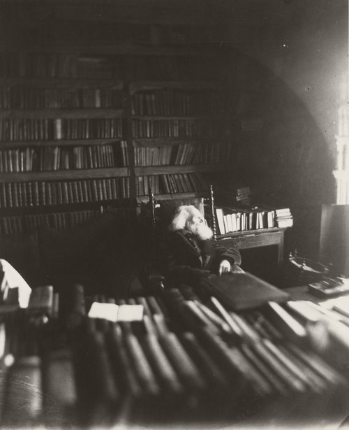 Leopold von Ranke in his library, early 1880s