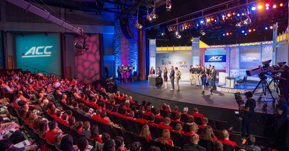 wide view angle of ACC InVenture Prize television production