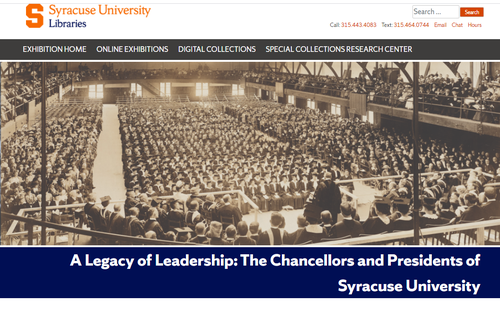 A Legacy of Leadership-The Chancellors and Presidents of Syracuse University