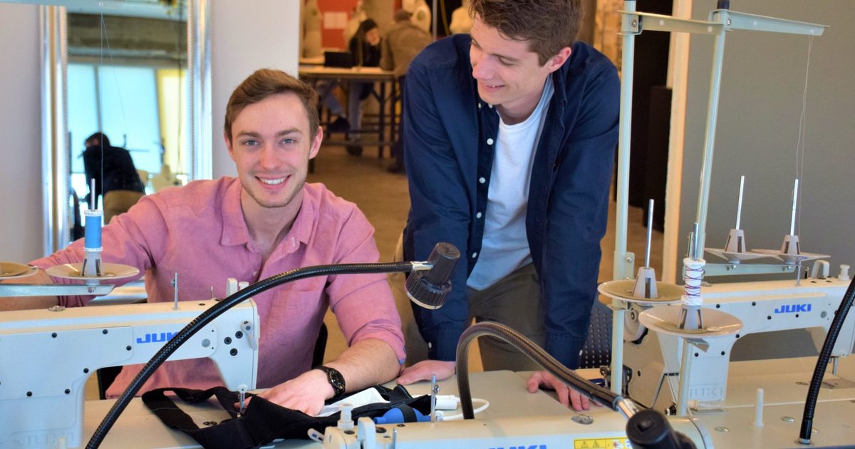 Two men working in a design studio