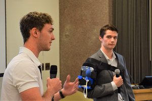 Alec Gillinder and Quinn King ’20 (VPA Industrial and Interaction Design) won more than $60,000 as students pitching in business plan competitions, graduated and went on to launch their venture idea. The opportunities. connections and personal growth