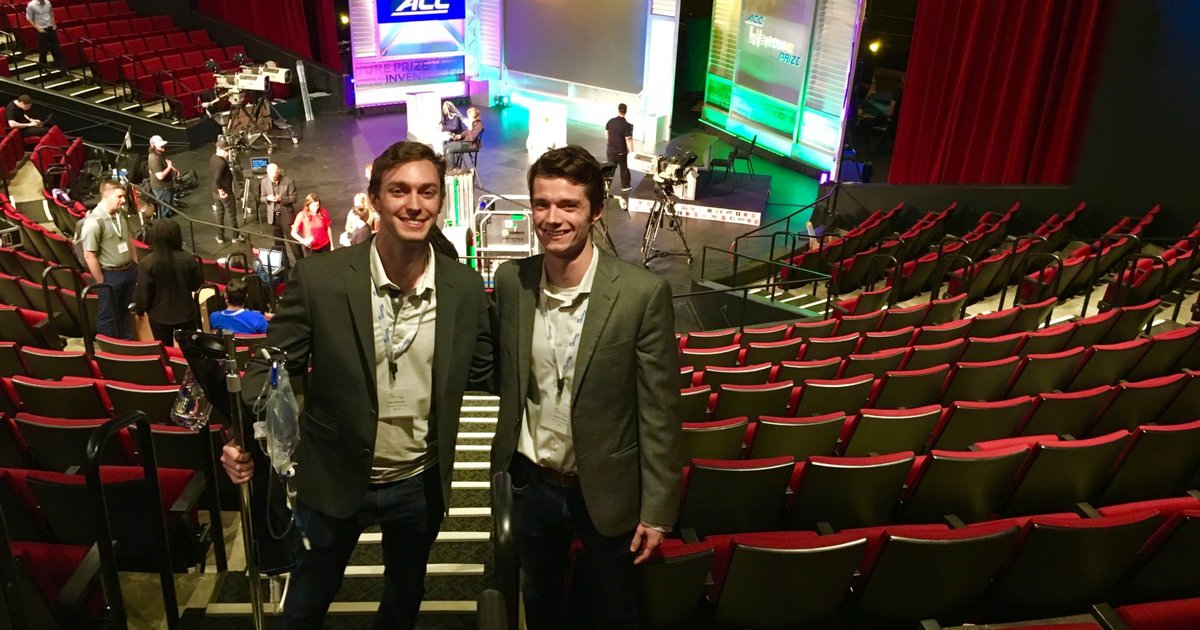 Alec Gillinder and Quinn King on the PBS set
