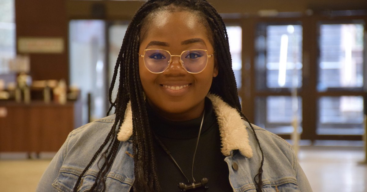Law student smiling at camera