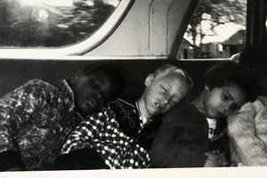 As part of an education initiative, Crusade for Opportunity regularly offered field trips for children in Syracuse neighborhoods. Here are four children sleeping on a bus after a CFO field trip to a local farm.