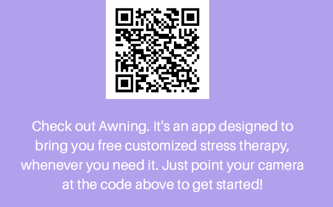 picture of QR code and text