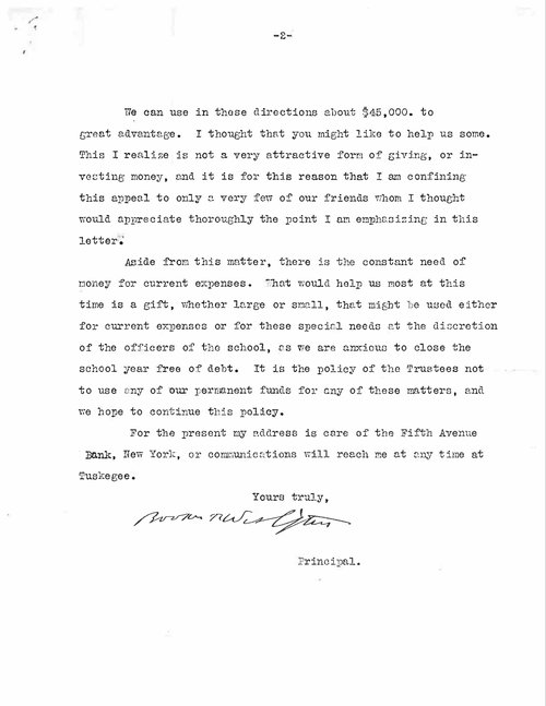 Booker T Washington_Sheehan_Letter_Page_2