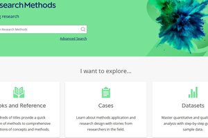 screen shot of Sage Research Methods website