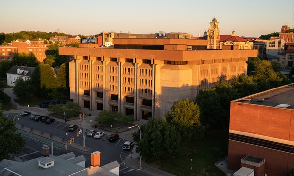 Sunset over Bird Library