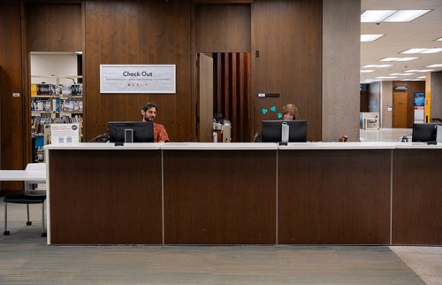 Bird Library_1st Floor_Check Out Desk