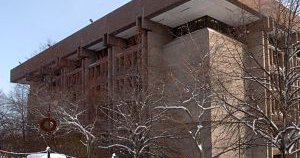 exterior of library building