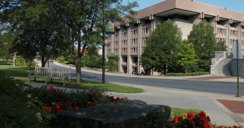 outside of Bird Library building