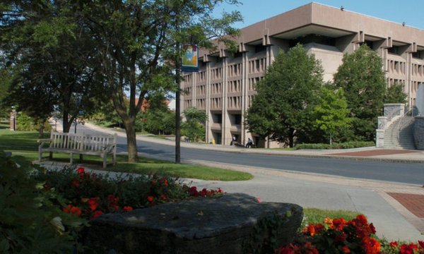 outside of Bird Library