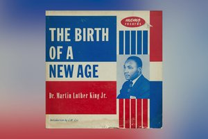 cover of record The Birth of a New Age with photo of Dr. Martin Luther King