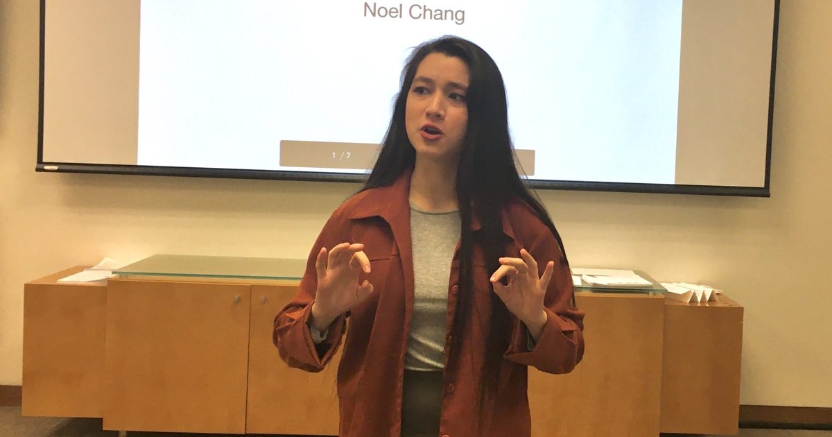 a woman pitching