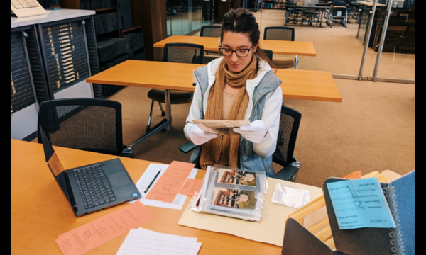 Brittany Bertazon in Reading Room