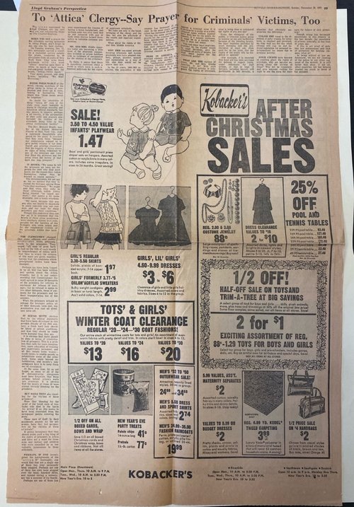 Buffalo Courier Express newspaper