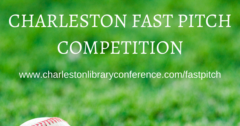 Charleston Conference Library Fast Pitch Competition graphic
