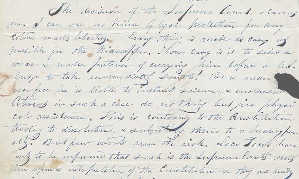 handwritten letter