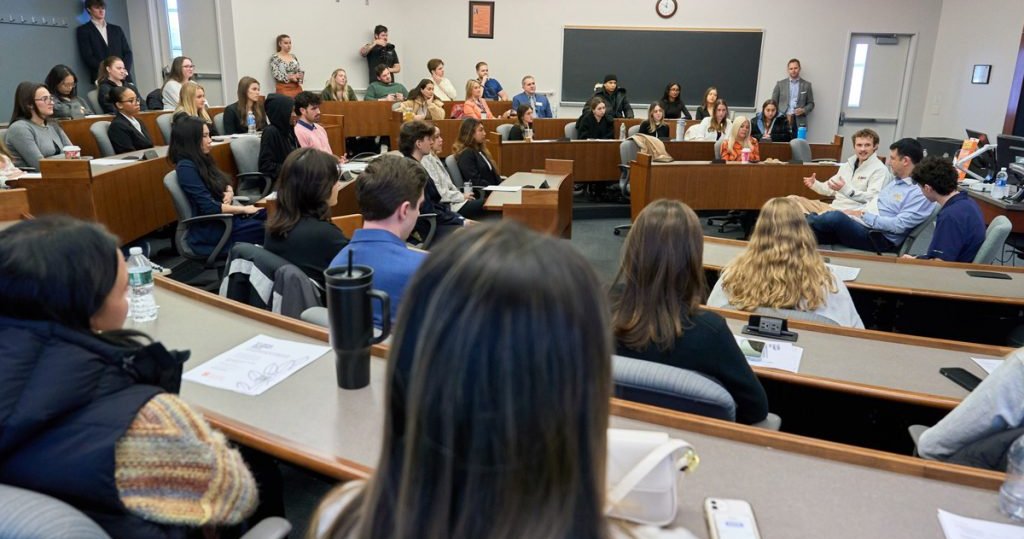 classroom filled with students
