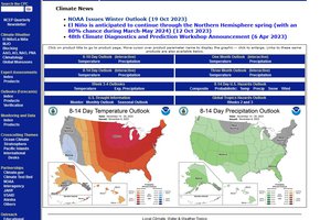 screen shot of U.S. climate maps
