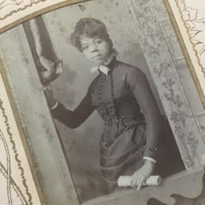Portrait of 19th century woman.