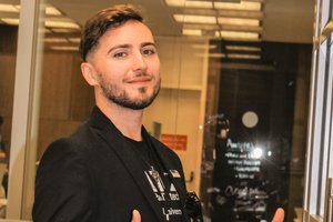 David Fox ’19, co-founder of Smarta, grand prize winner of the Panasci business plan competition