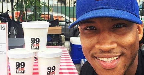 Derrell Smith and 99 Meatballs containers