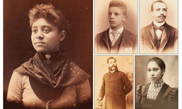 “A selection of portraits from a 19th century photo album