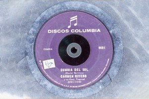 purple Discos Columbia record