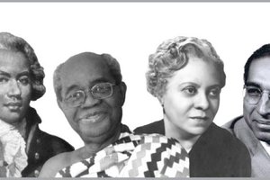 head shot of six composers side by side