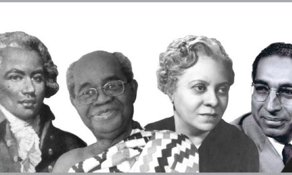 collage of composers head shots in row