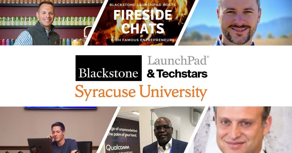 Fireside chat series poster
