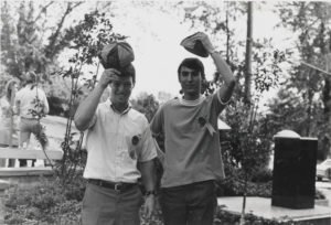 First-year students tipping their beanies, circa 1960s. Courtesy of Syracuse University Archives