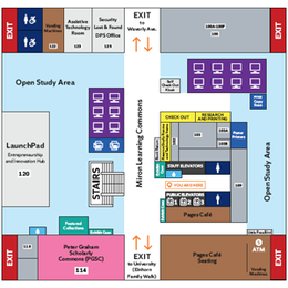 diagram showing 1st floor
