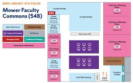 diagram showing Mower Faculty Commons