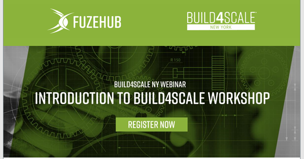 Introduction to Build4Scale workshop green poster